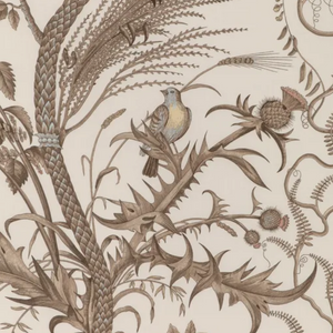 Bird and Thistle Cotton Fabric