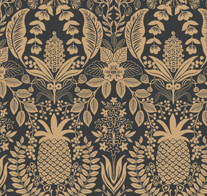 Pineapple Damask Wallpaper