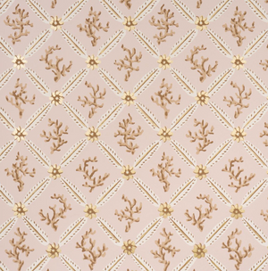 Corail Leaf Trellis Wallpaper