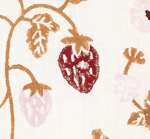 Strawberry Hand Block Print Fabric