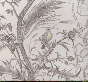 Bird and Thistle Cotton Fabric