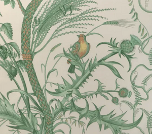 Bird and Thistle Cotton Fabric