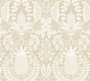 Pineapple Damask Wallpaper