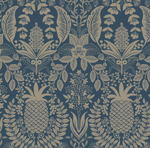 Pineapple Damask Wallpaper