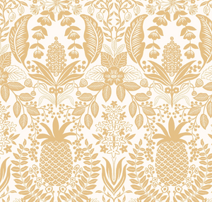 Pineapple Damask Wallpaper