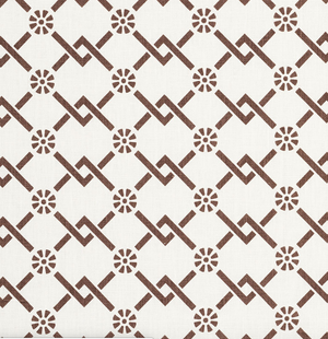 Fretwork Flower Fabric