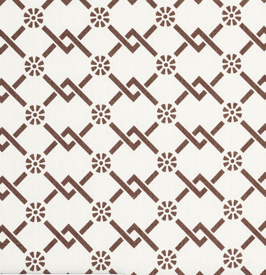 Fretwork Flower Fabric